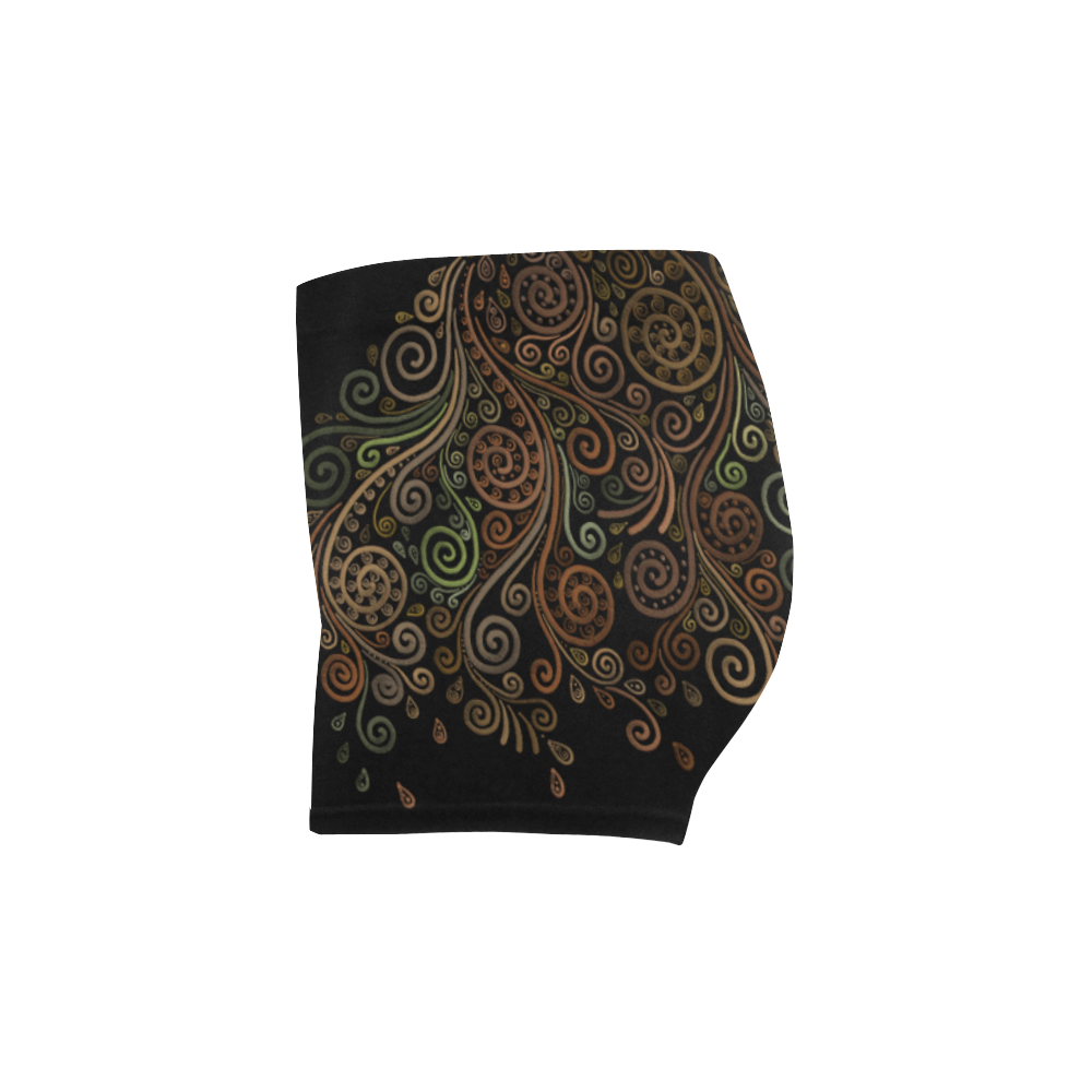 Psychedelic 3D sand clock Briseis Skinny Shorts (Model L04)