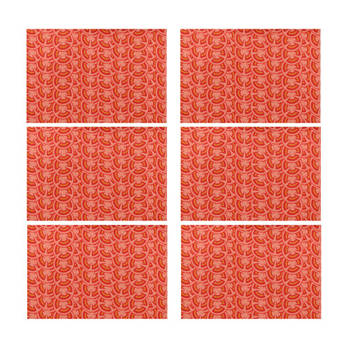 Tomato Pattern Placemat 12’’ x 18’’ (Six Pieces)
