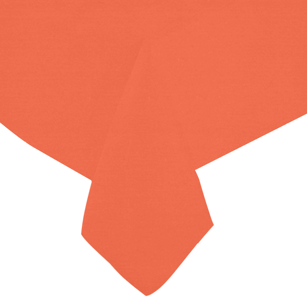 Trendy Basics - Trend Color FLAME Cotton Linen Tablecloth 60"x 84"
