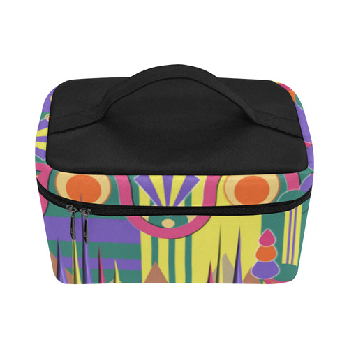 Art Deco Shapes and Colours Cosmetic Bag/Large (Model 1658)