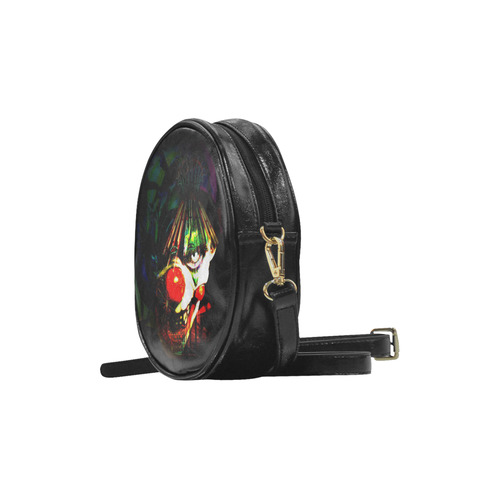 Master of The Funhouse Horror Goth Round Sling Bag (Model 1647)