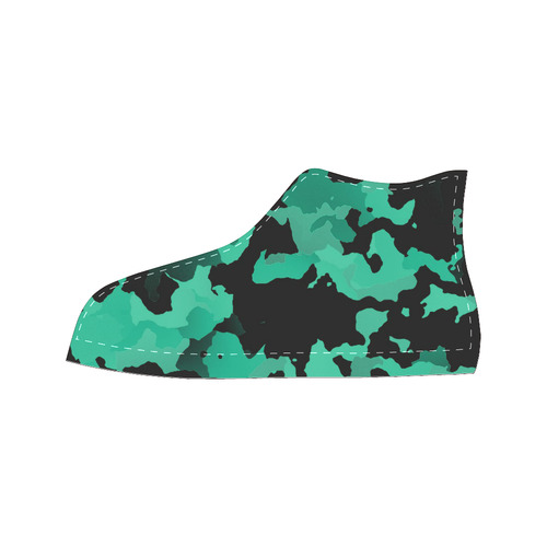 new modern camouflage B by JamColors High Top Canvas Women's Shoes/Large Size (Model 017)