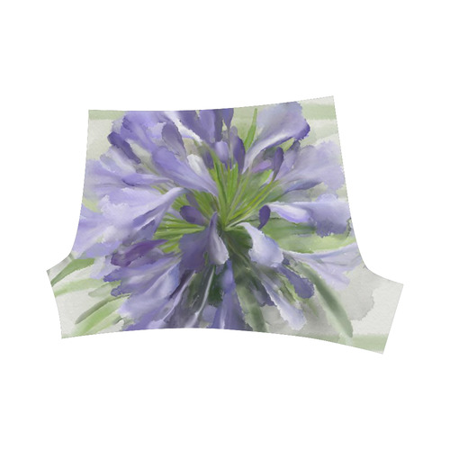 Delicate Purple Flowers, floral watercolor Briseis Skinny Shorts (Model L04)