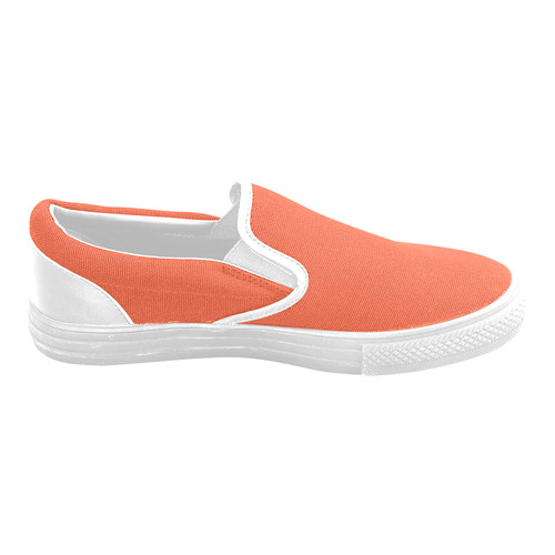 Trendy Basics - Trend Color FLAME Men's Slip-on Canvas Shoes (Model 019)