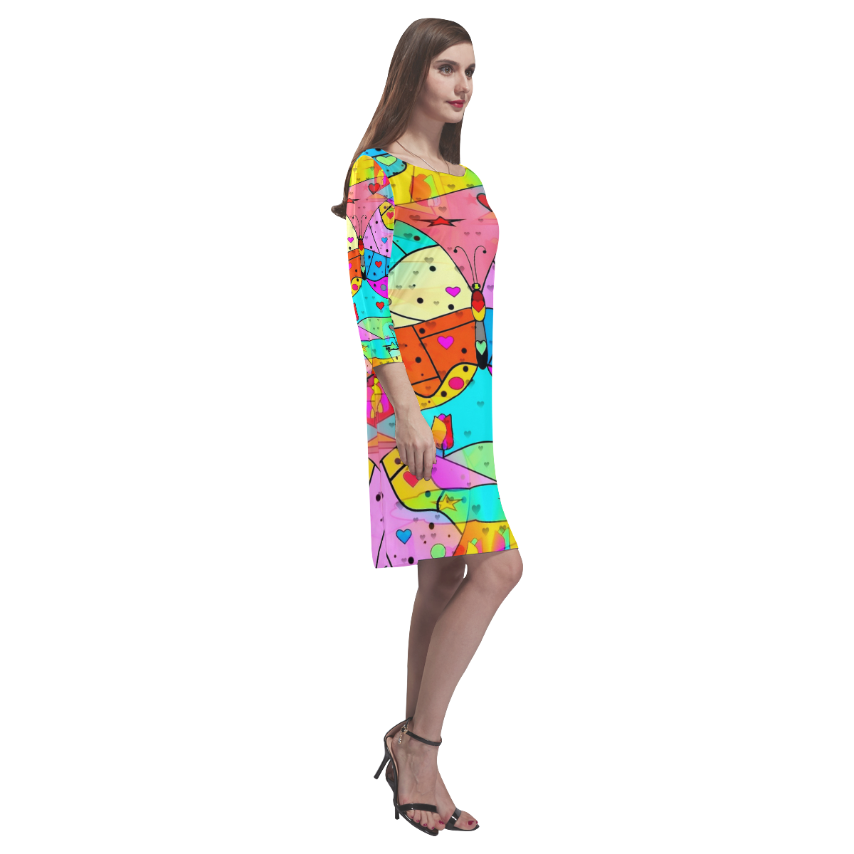 Butterfluy by Nico Bielow Rhea Loose Round Neck Dress(Model D22)