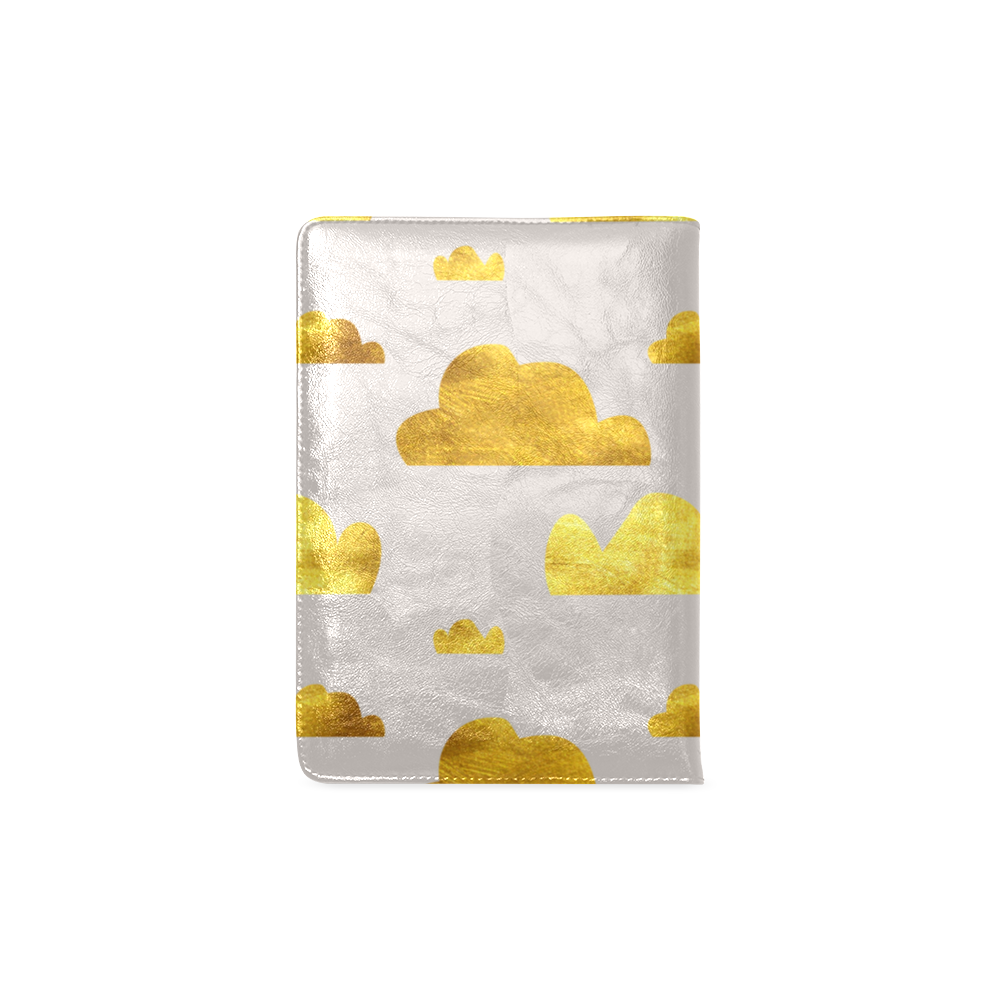 gold and pink clouds gray Custom NoteBook A5