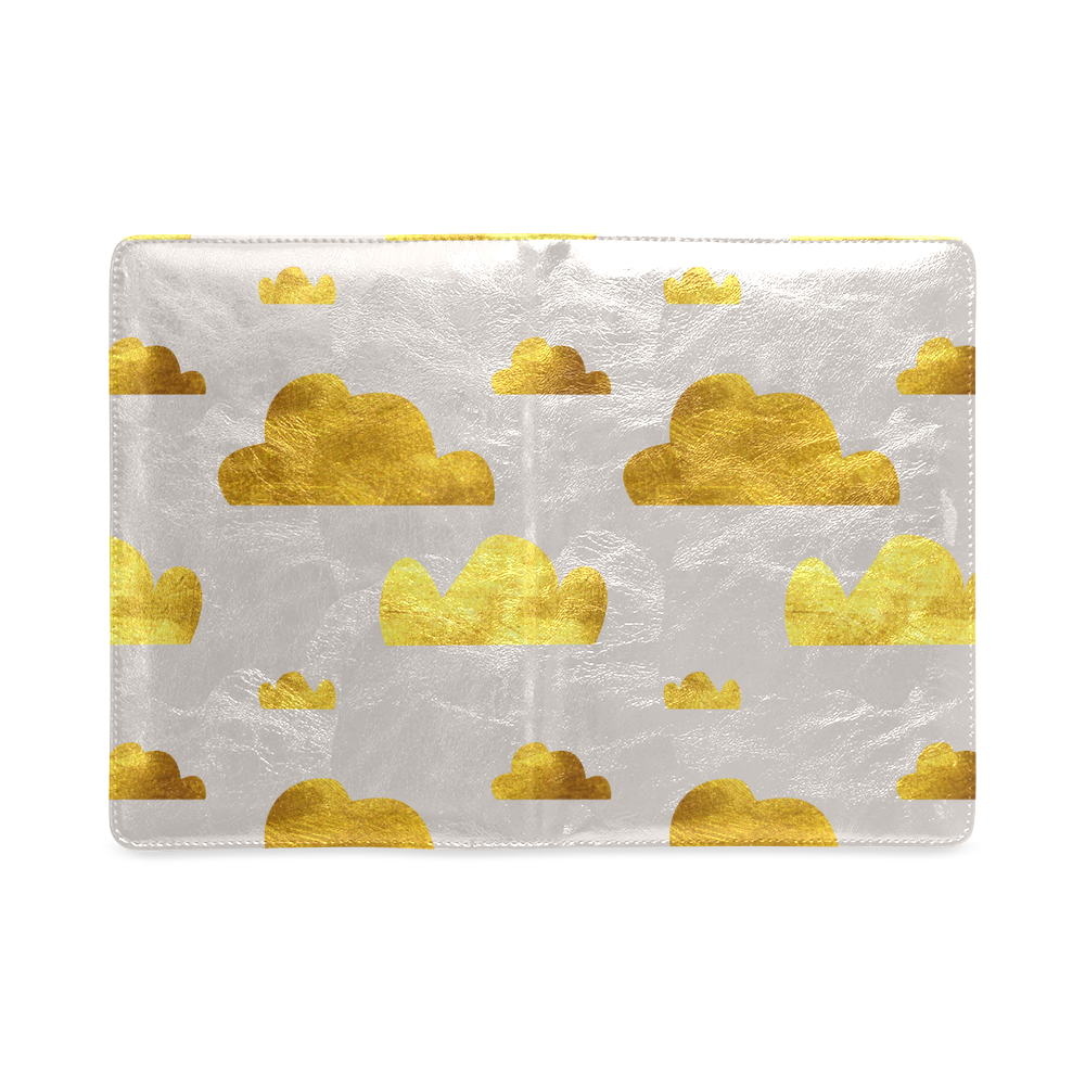 gold and pink clouds gray Custom NoteBook A5
