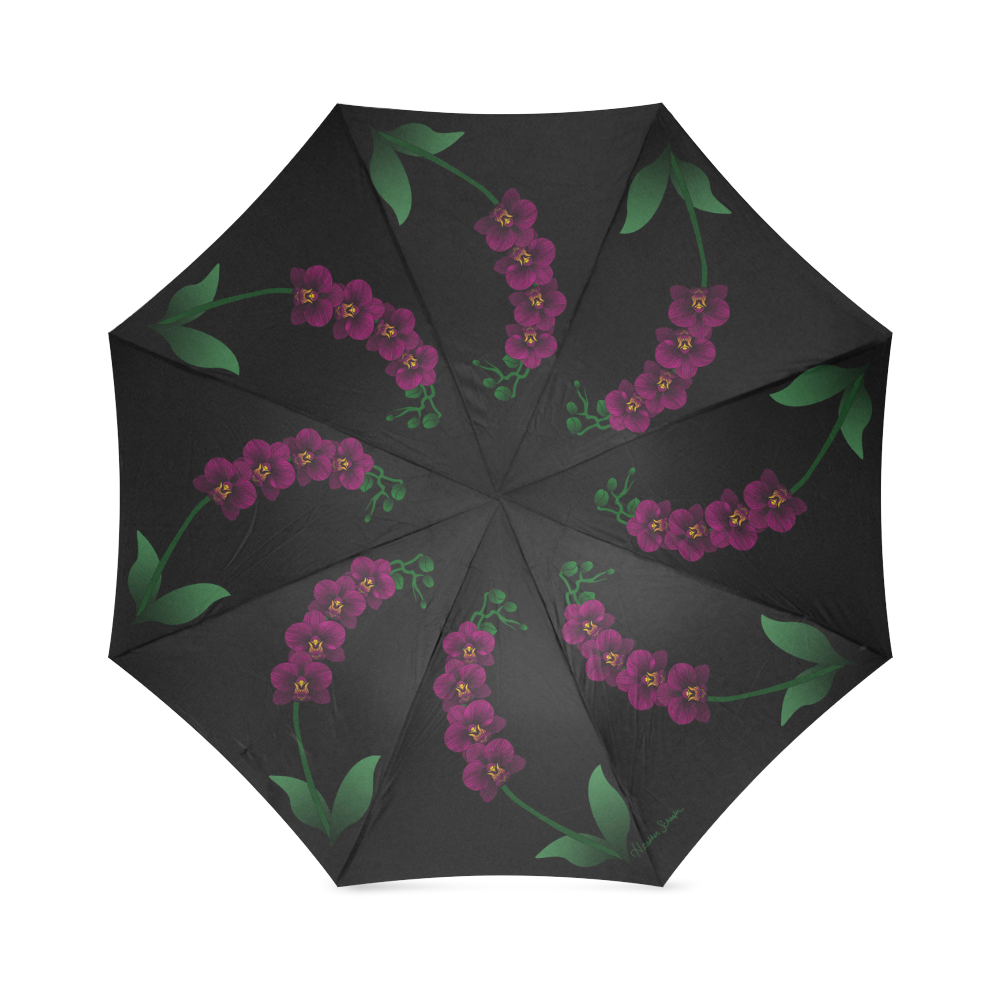 Orchid Mandala Foldable Umbrella (Model U01)