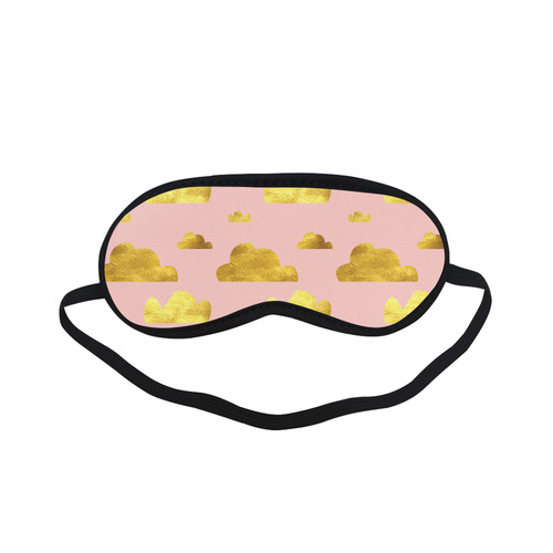 gold and pink clouds pink Sleeping Mask