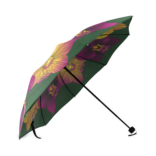 Multi Orchids Foldable Umbrella (Model U01)