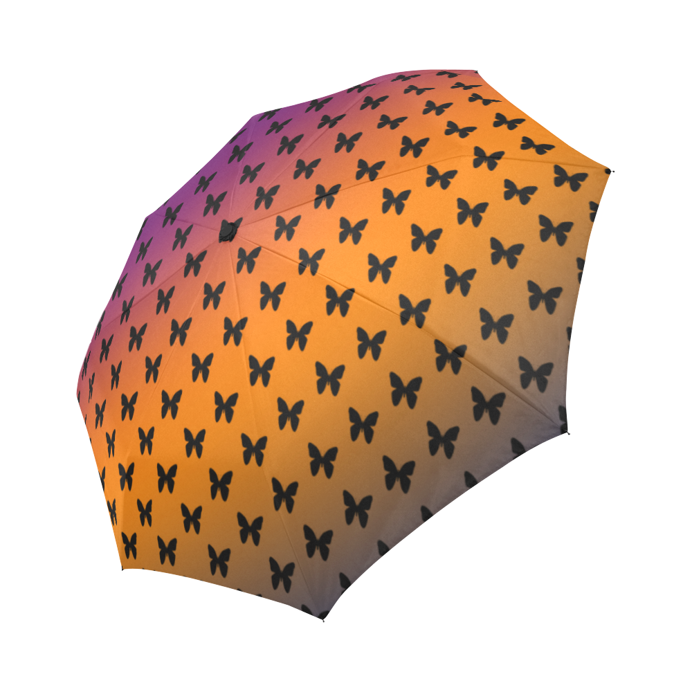 Summer Butterflies Auto-Foldable Umbrella (Model U04)