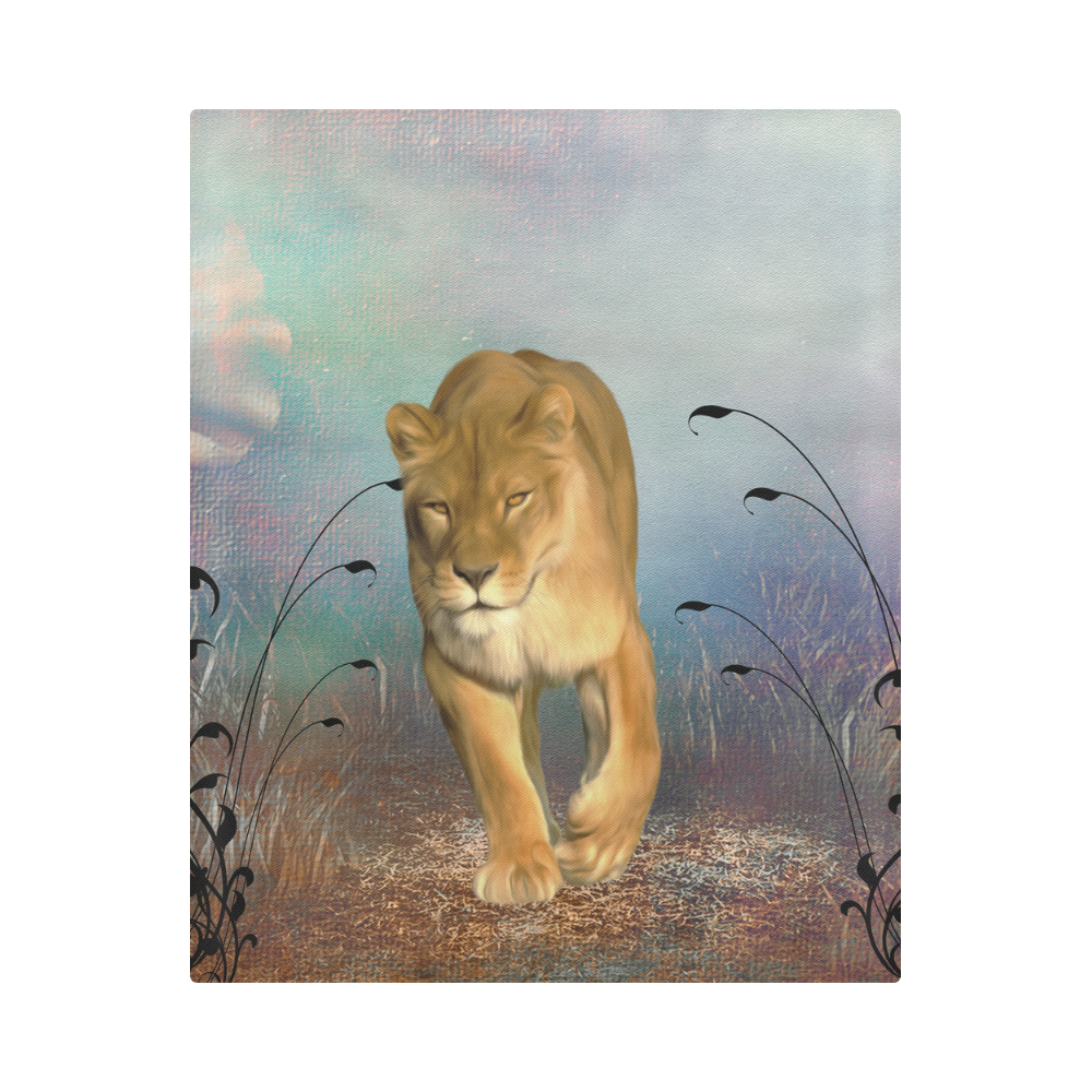 Wonderful lioness Duvet Cover 86"x70" ( All-over-print)