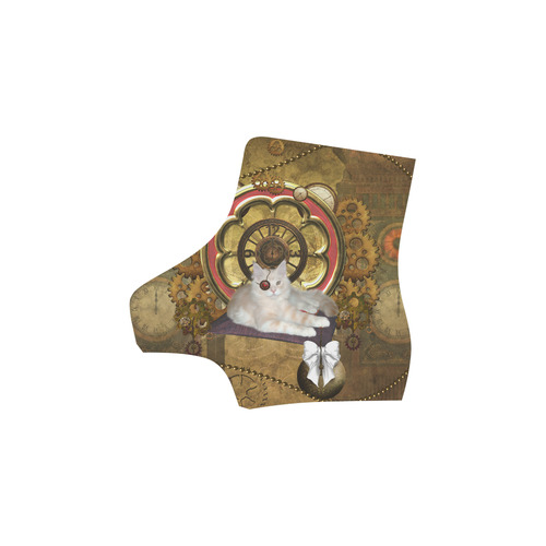 Steampunk, awseome cat clacks and gears Martin Boots For Women Model 1203H