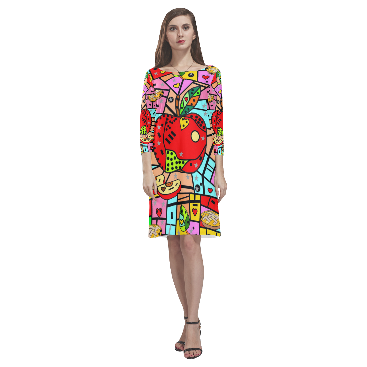 Apple by Nico Bielow Rhea Loose Round Neck Dress(Model D22)