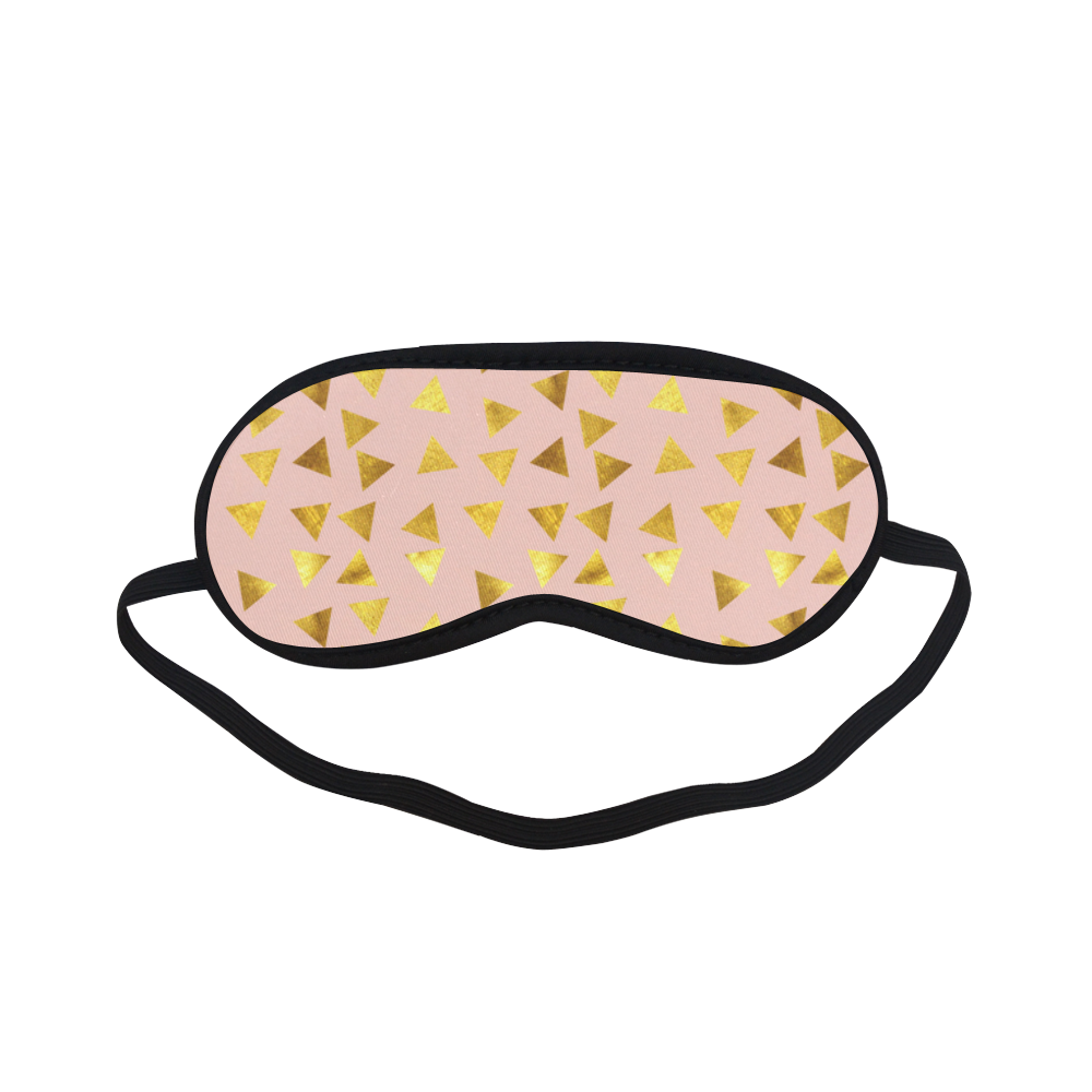 gold and pink triangle 1 leg Sleeping Mask