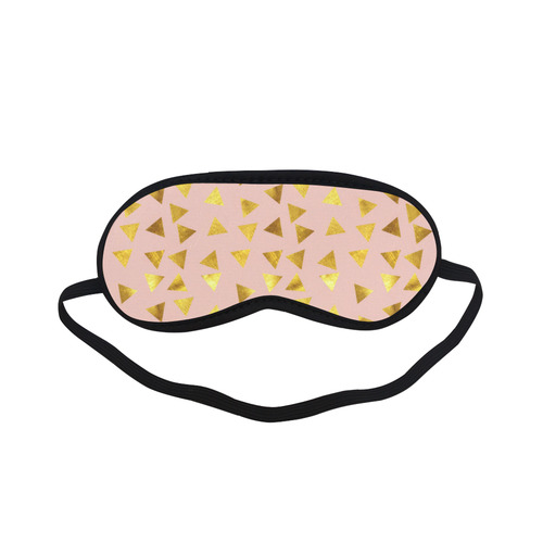 gold and pink triangle 1 leg Sleeping Mask