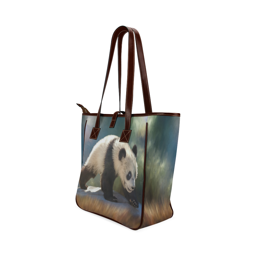 A cute painted panda bear baby. Classic Tote Bag (Model 1644)