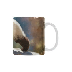 A cute painted panda bear baby White Mug(11OZ)