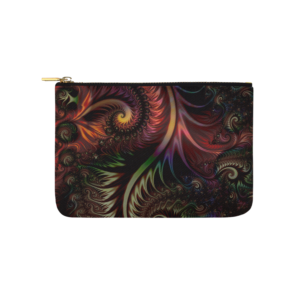 fractal pattern with dots and waves Carry-All Pouch 9.5''x6''