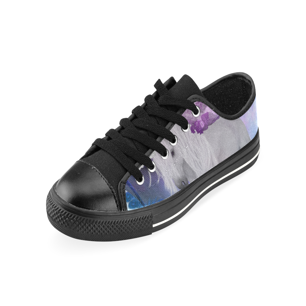 Unicorn with sleeping fairy Men's Classic Canvas Shoes (Model 018)