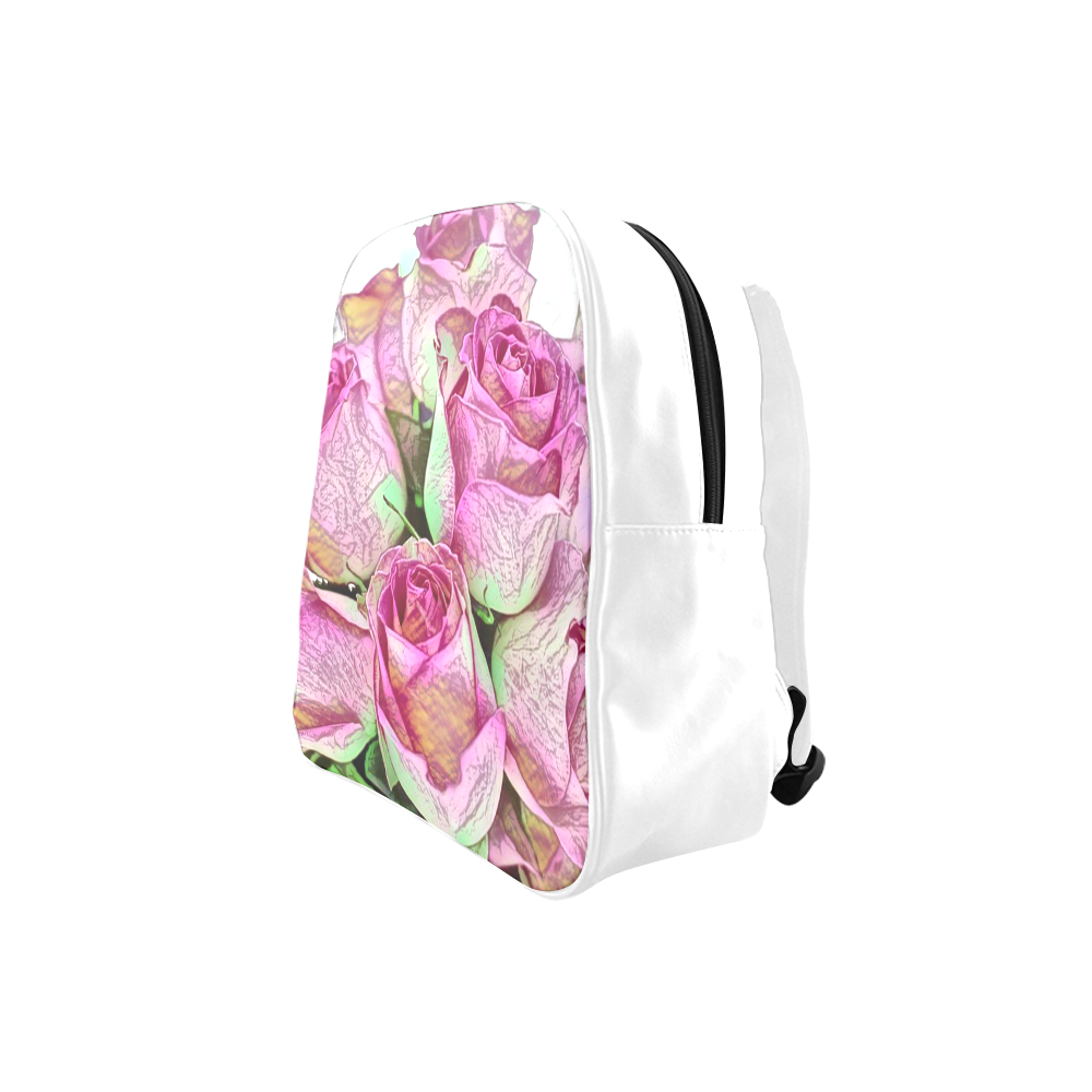 Floral ArtStudio 30 by JamColors School Backpack (Model 1601)(Small)