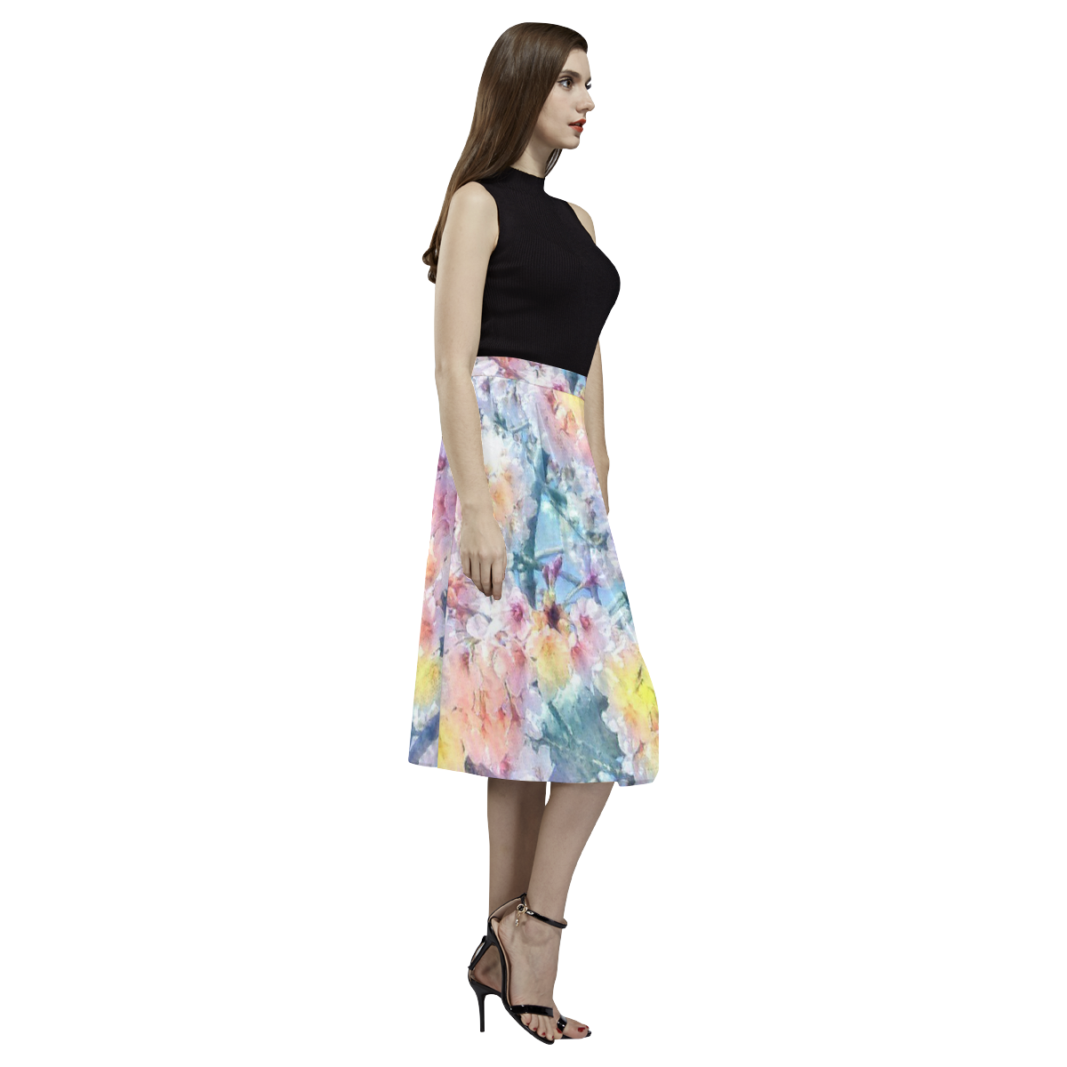 Floral ArtStudio 27 by JamColors Aoede Crepe Skirt (Model D16)
