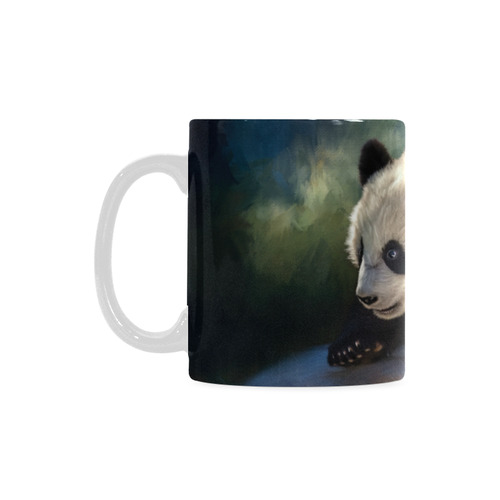 A cute painted panda bear baby White Mug(11OZ)