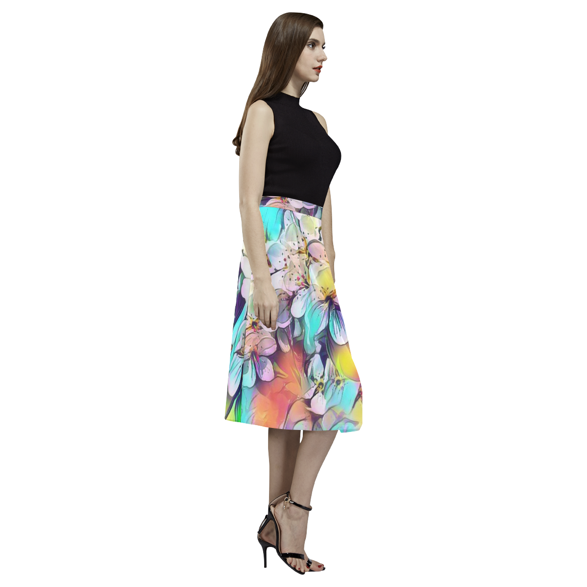 Floral ArtStudio 31 by JamColors Aoede Crepe Skirt (Model D16)