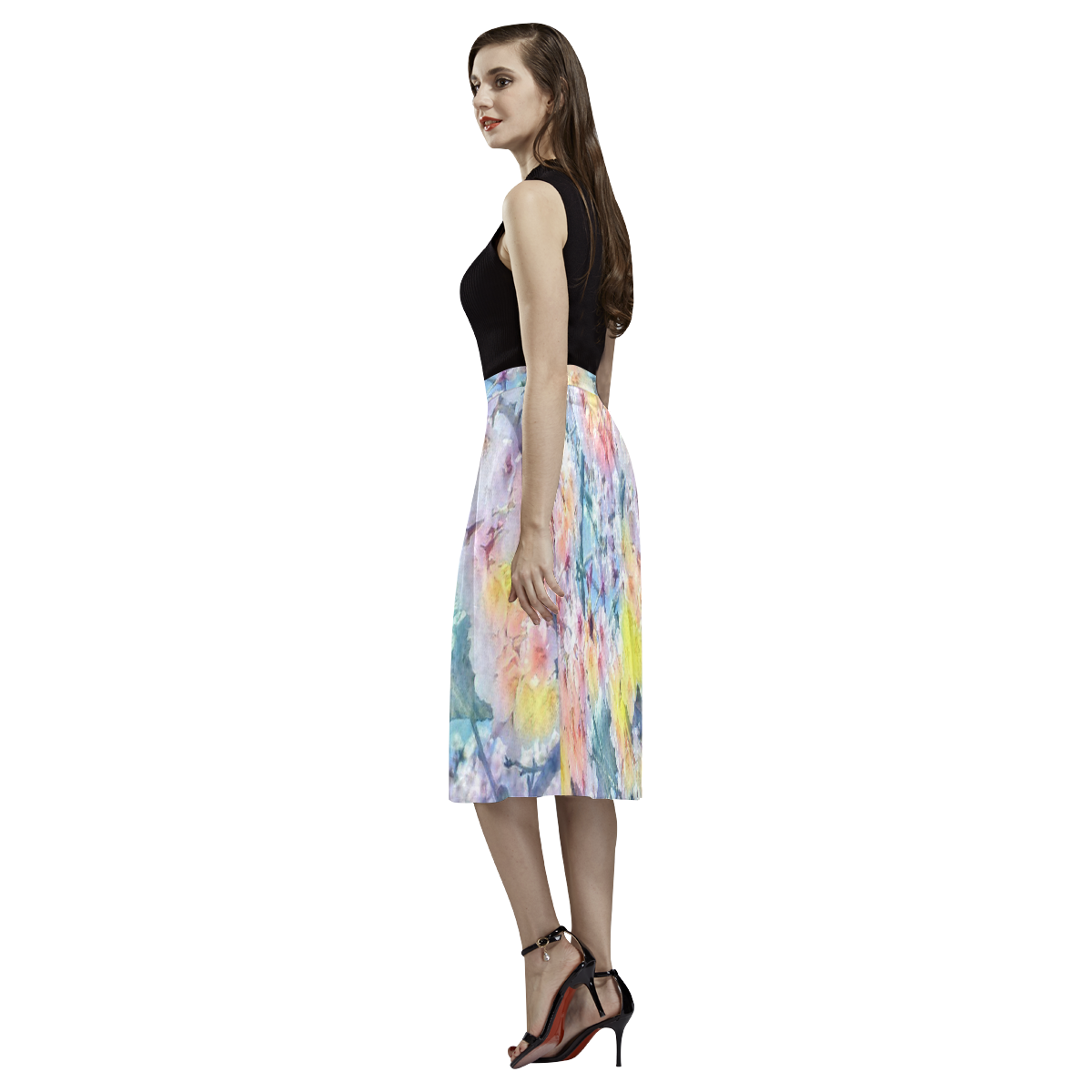 Floral ArtStudio 27 by JamColors Aoede Crepe Skirt (Model D16)