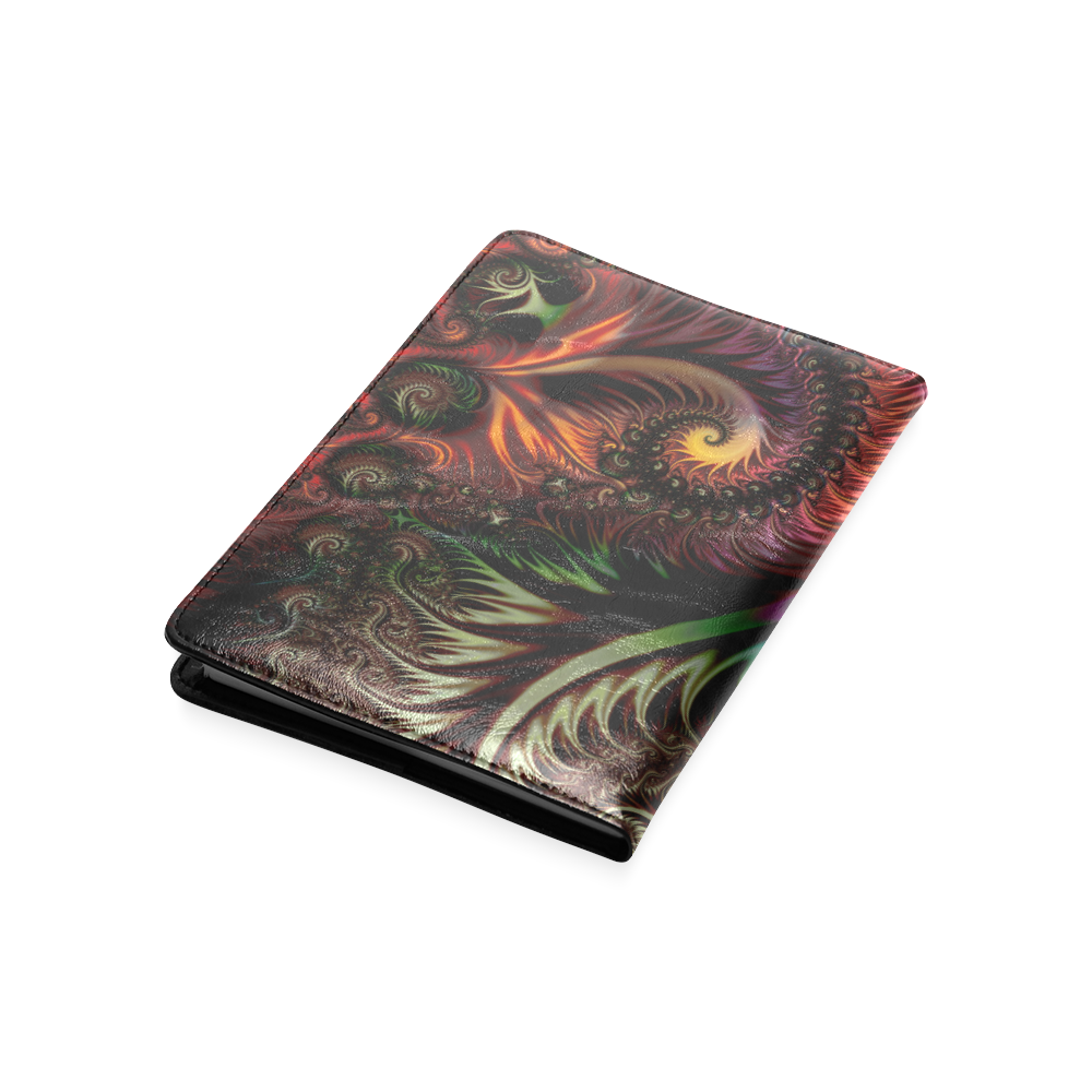 fractal pattern with dots and waves Custom NoteBook A5