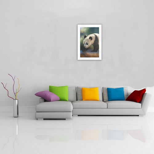 A cute painted panda bear baby Art Print 19‘’x28‘’
