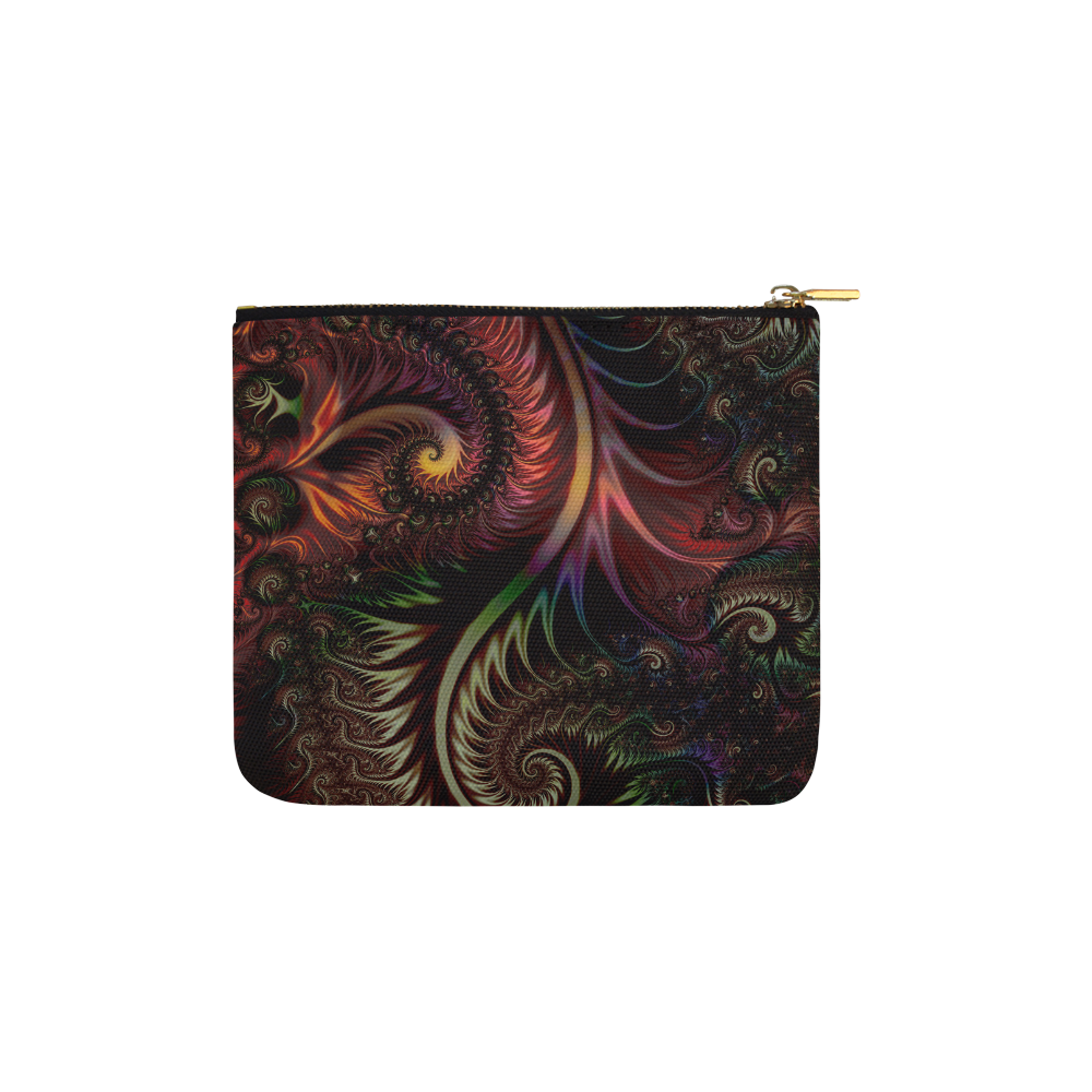 fractal pattern with dots and waves Carry-All Pouch 6''x5''