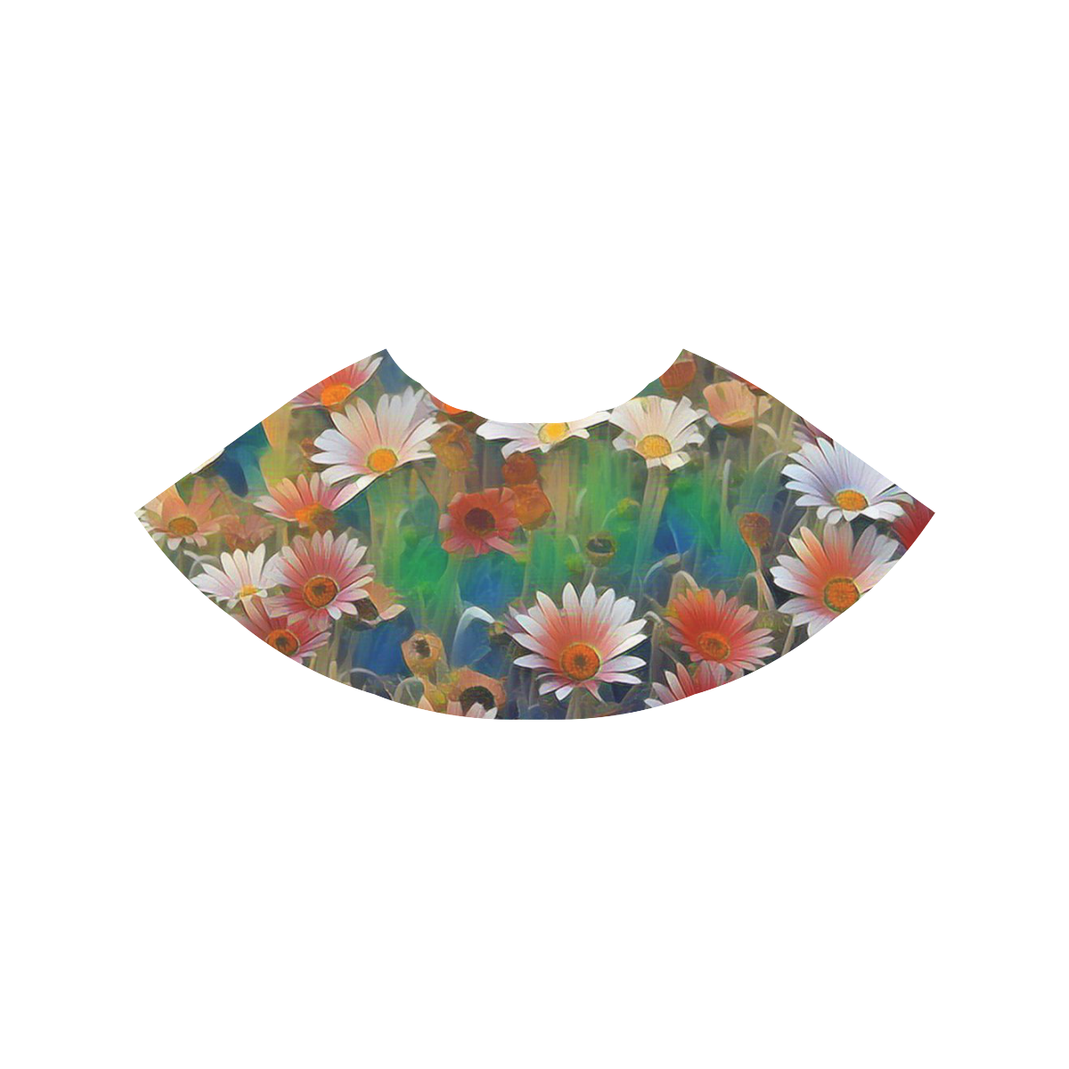 Floral ArtStudio 28 by JamColors Melete Pleated Midi Skirt (Model D15)