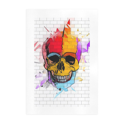 A skull on wall by Popart Lover Art Print 19‘’x28‘’