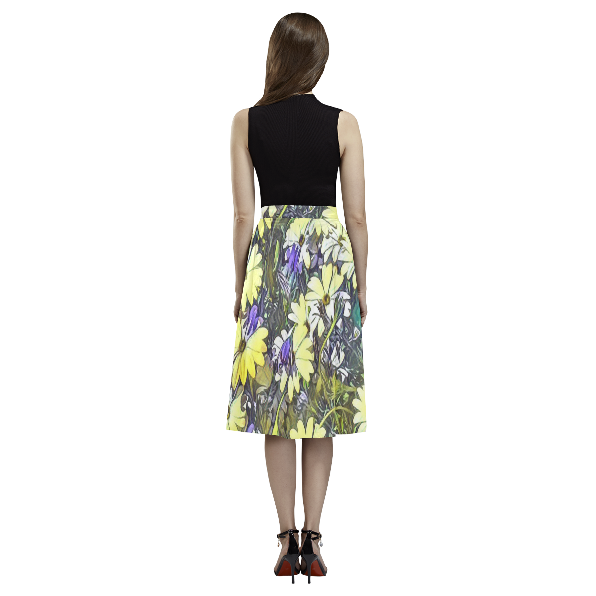 Floral ArtStudio 29 by JamColors Aoede Crepe Skirt (Model D16)