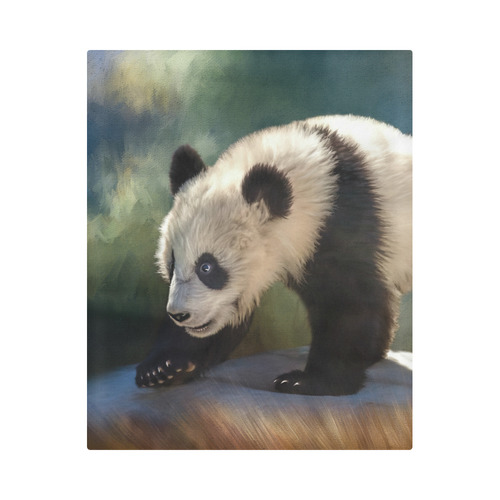 A cute painted panda bear baby Duvet Cover 86"x70" ( All-over-print)