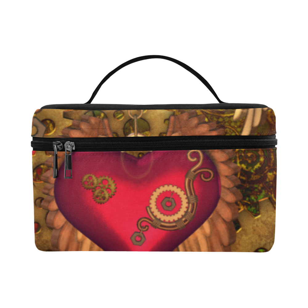 Steampunk, heart with wings Lunch Bag/Large (Model 1658)