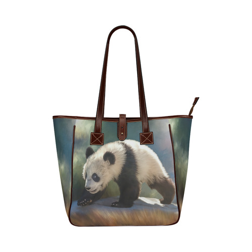 A cute painted panda bear baby. Classic Tote Bag (Model 1644)