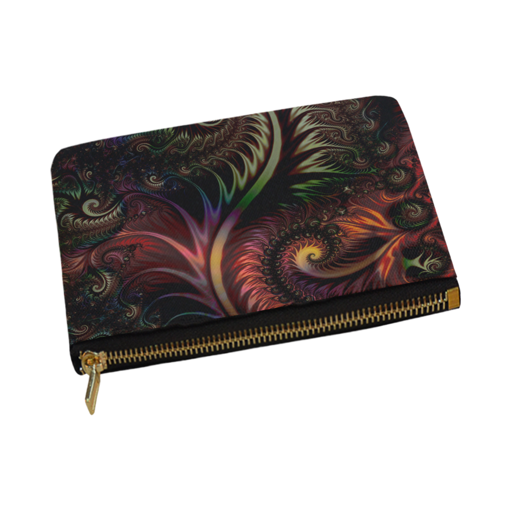 fractal pattern with dots and waves Carry-All Pouch 12.5''x8.5''