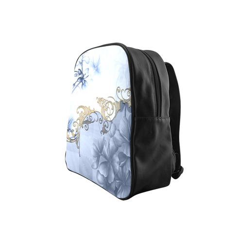 Wonderful floral design School Backpack (Model 1601)(Small)