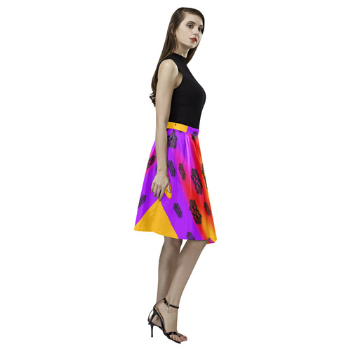 The Big City Melete Pleated Midi Skirt (Model D15)