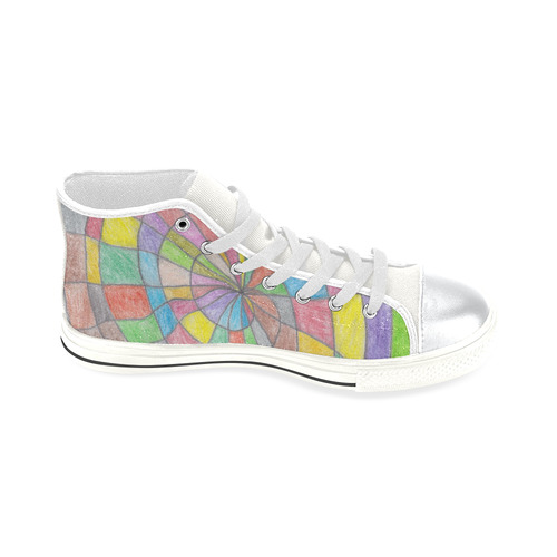 Spial High Top Canvas Women's Shoes/Large Size (Model 017)