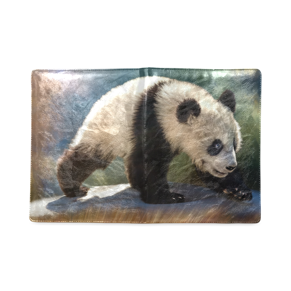 A cute painted panda bear baby Custom NoteBook B5