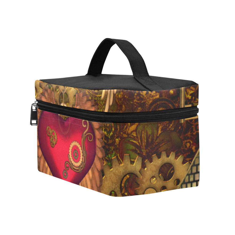 Steampunk, heart with wings Lunch Bag/Large (Model 1658)