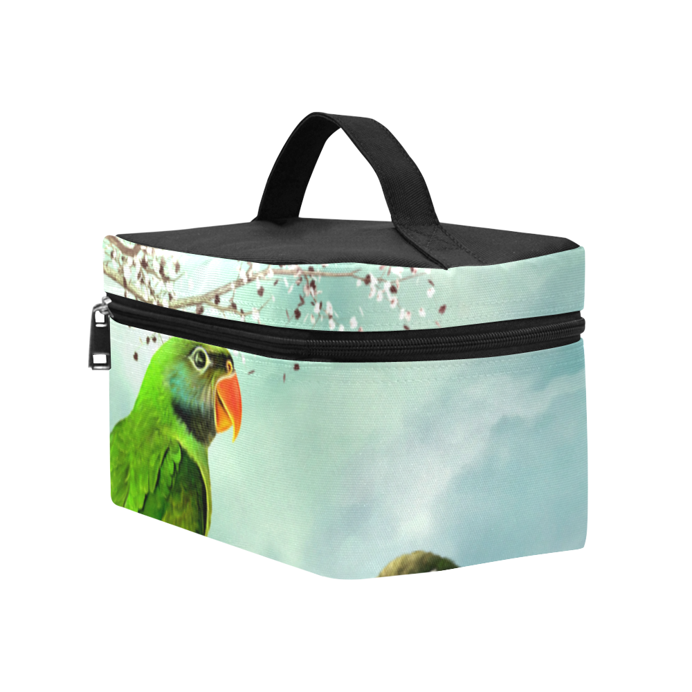Funny cute parrots Lunch Bag/Large (Model 1658)
