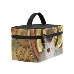 Steampunk, awseome cat clacks and gears Lunch Bag/Large (Model 1658)