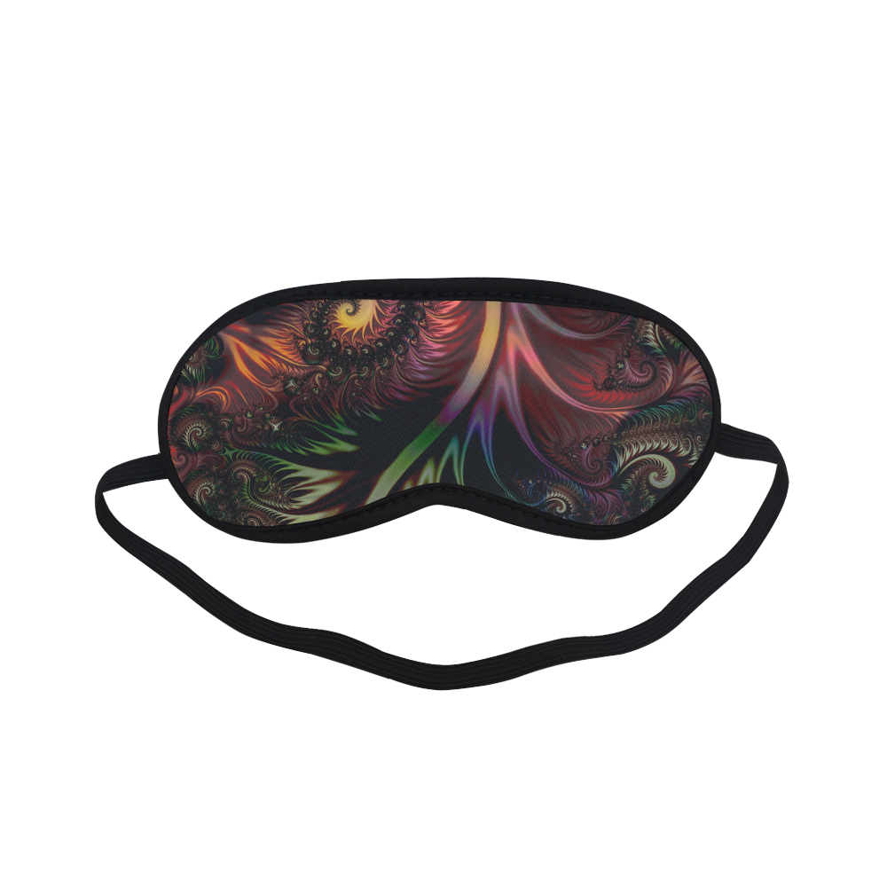 fractal pattern with dots and waves Sleeping Mask