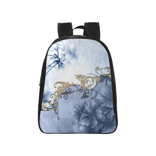 Wonderful floral design School Backpack (Model 1601)(Small)