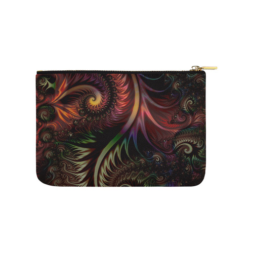 fractal pattern with dots and waves Carry-All Pouch 9.5''x6''