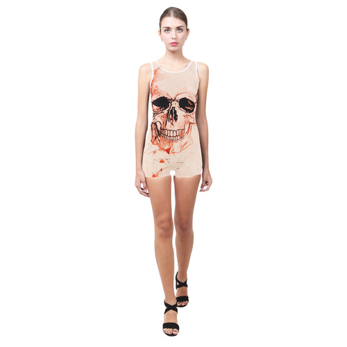 Skull Boom by Popart Lover Classic One Piece Swimwear (Model S03)